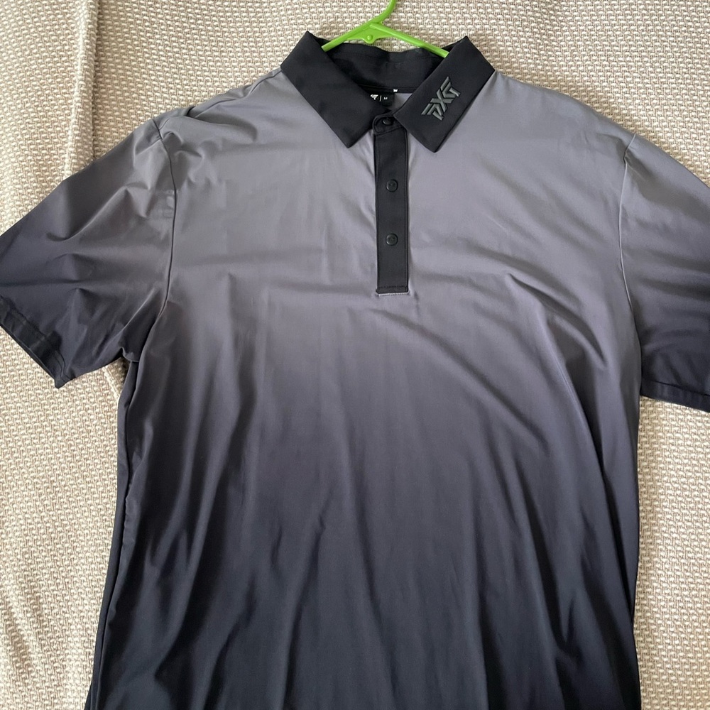 PXG Men's Black Gradient Polo Shirt